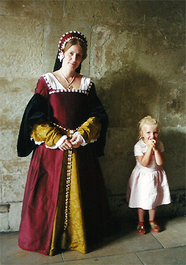 Hampton Court, Eva op de foto met een echte prinses!