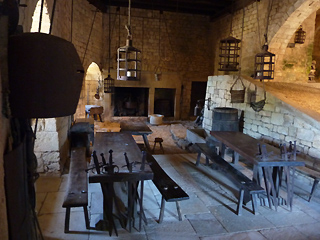 de keuken van het kasteel van Beynac