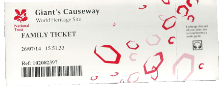 Giant Causeway ticket