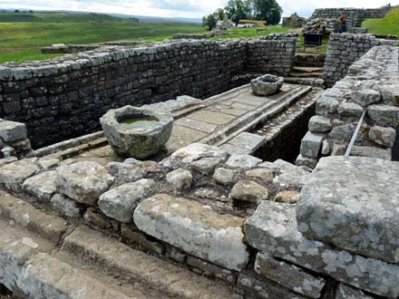 muur van Hadrianus bij Housesteads Fort