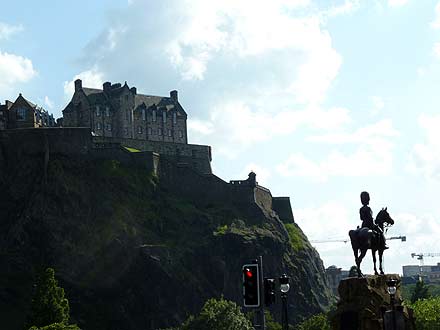 Edinburgh Castle vanaf Princes Street, Edinburgh