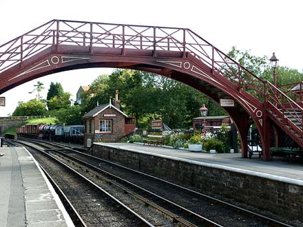 station Goathland, loopbrug (foto tijdens rondrit)